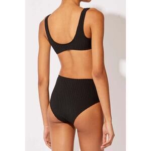 Solid & Striped The Beverly Bottom - S - Solid Rib Blackout